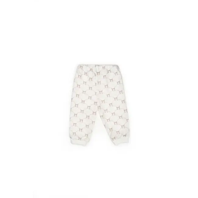 Set bluză și pantalon, Bow, BabyCosy, 100%bumbac organic, Powder (Marime: 9-12 luni) JEMBC-CSY8158-9