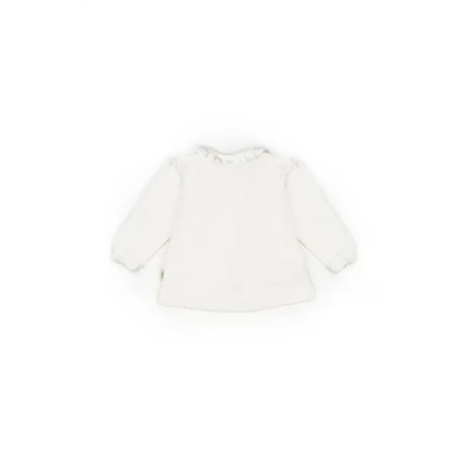 Set bluză și pantalon, Bow, BabyCosy, 100%bumbac organic, Stone (Marime: 3-6 Luni) JEMBC-CSY8157-3