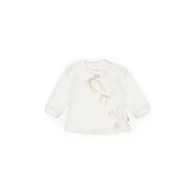 Set bluză și pantalonași, Bow, BabyCosy, 100%bumbac organic (Marime: 18-24 Luni) JEMBC-CSY8155-18