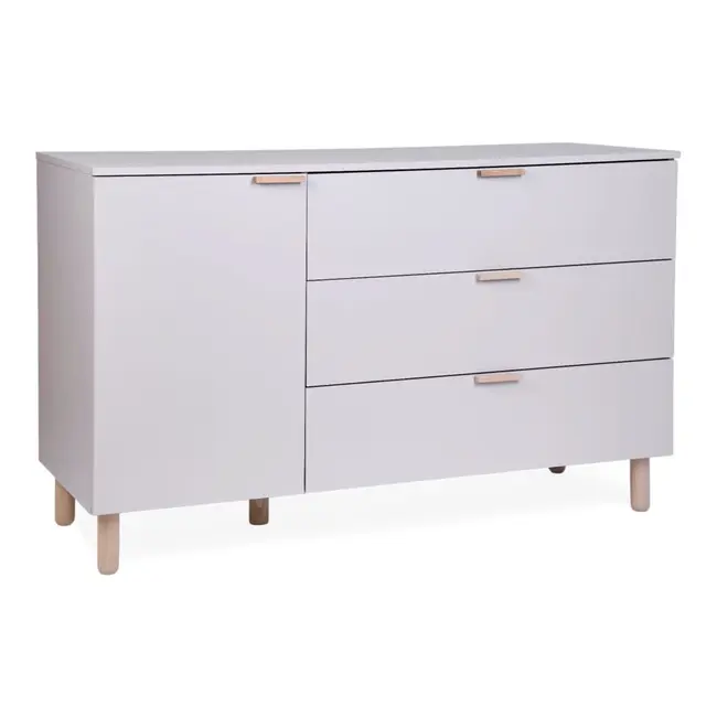 Comoda Childhome Clay 137x77x98 cm cu masa de infasat