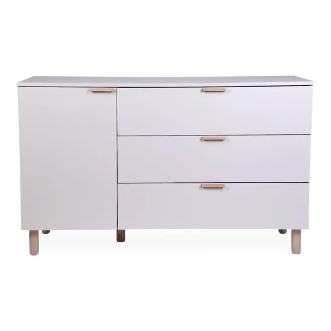 Comoda Childhome Clay 137x77x98 cm cu masa de infasat