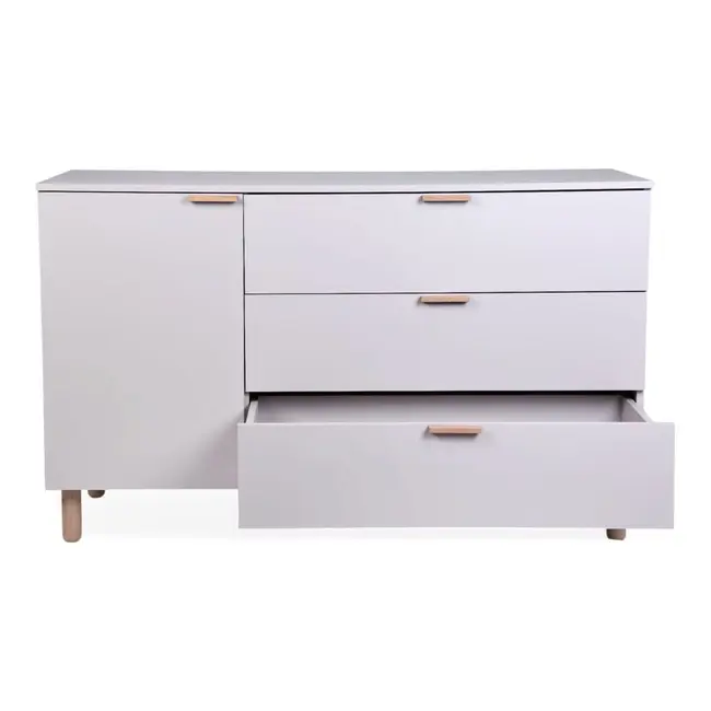 Comoda Childhome Clay 137x77x98 cm cu masa de infasat