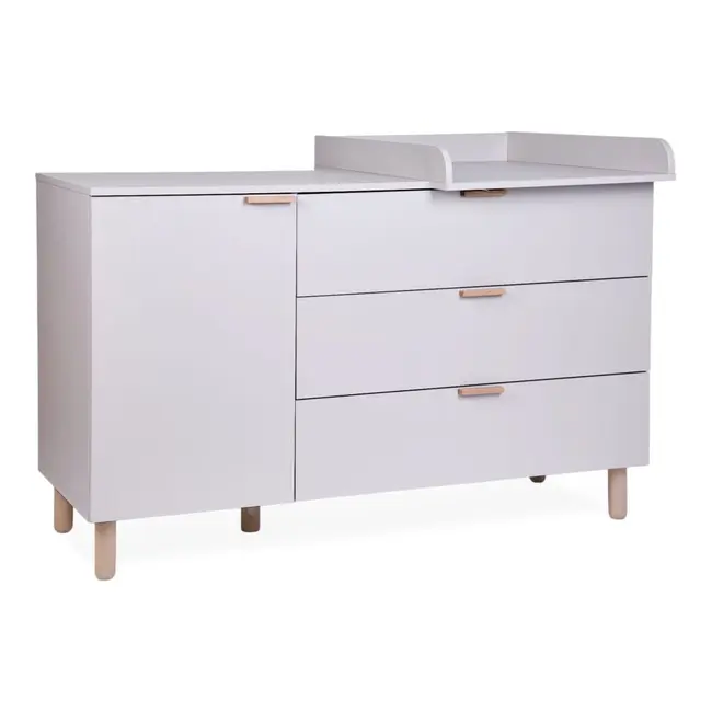 Comoda Childhome Clay 137x77x98 cm cu masa de infasat