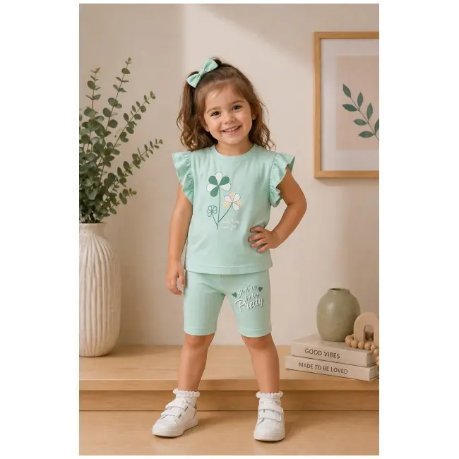 Compleu din doua piese cu colantei, vernil, comix bye26y107-1