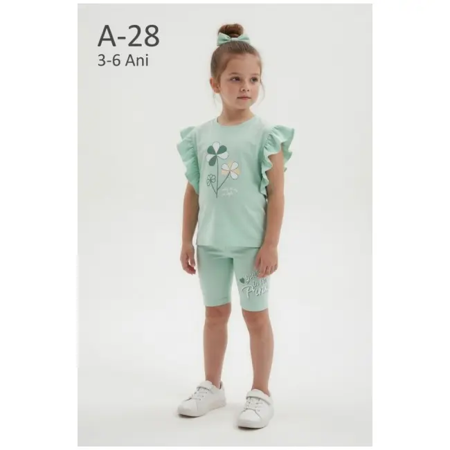 Compleu din doua piese cu colantei, vernil, comix bye26y107-1