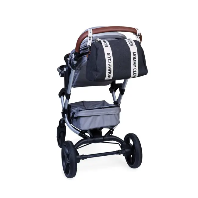 Geanta de bebe Childhome Mommy Club Canvas Black