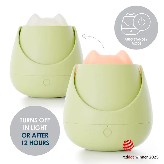 Lampa de veghe Nosiboo Zigg antrenor de somn pentru copii cu lumina rosie si temporizator Sage