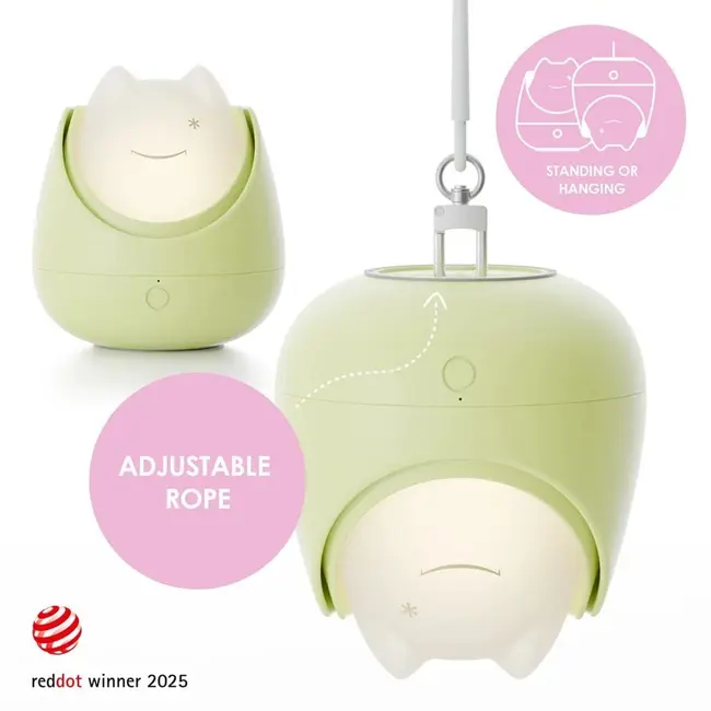 Lampa de veghe Nosiboo Zigg antrenor de somn pentru copii cu lumina rosie si temporizator Sage