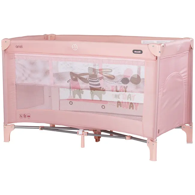 Patut pliabil Chipolino Ariel powder pink HUBKOSIAR264PP