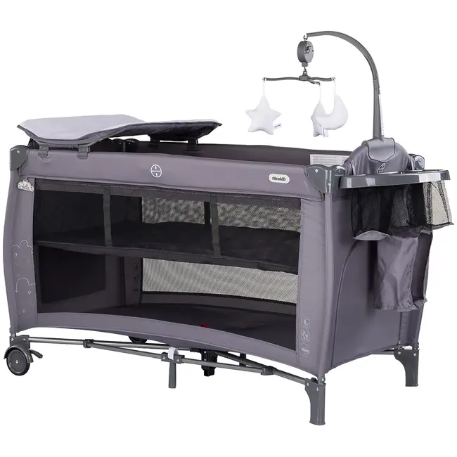 Patut pliabil Chipolino Bella charcoal HUBKOSIB0261CH