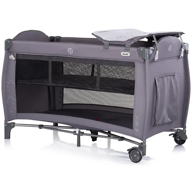 Patut pliabil Chipolino Bella charcoal HUBKOSIB0261CH