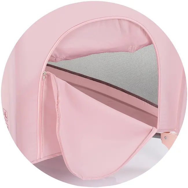 Patut pliabil Chipolino Bella powder pink HUBKOSIB0265PP