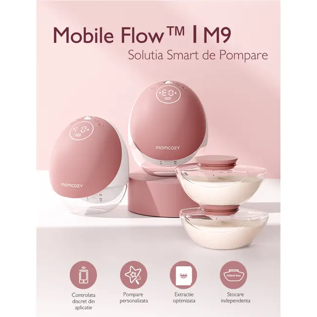 Pompa de san Momcozy Hands-free M9 Rosie