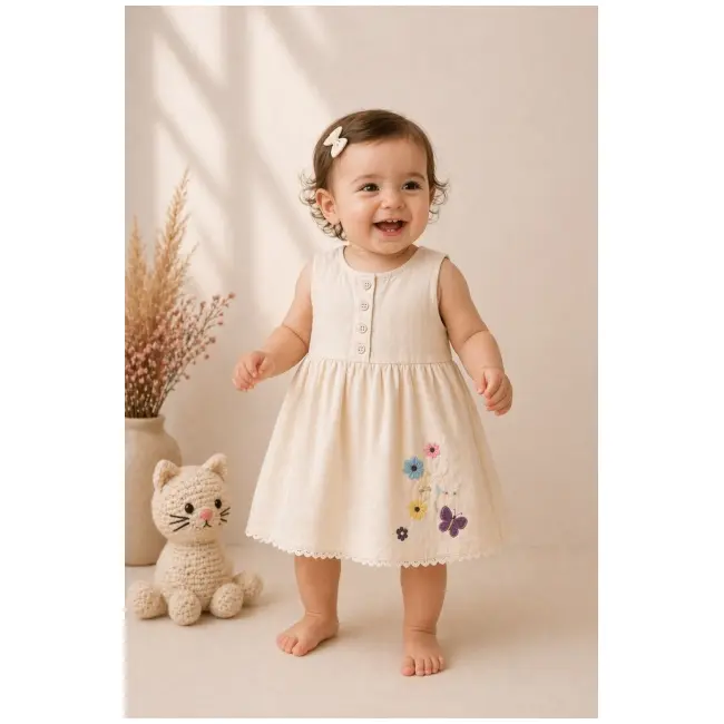 Rochita ivoire oryeda cu broderie delicata bk2808-1