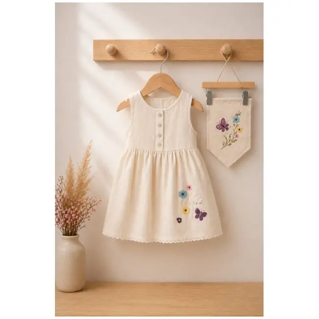 Rochita ivoire oryeda cu broderie delicata bk2808-1