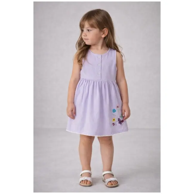 Rochita lila oryeda cu broderie delicata bm2808-1