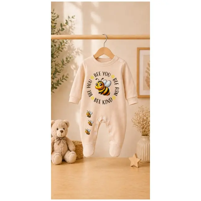 Salopeta cu botosei pentru bebelusi, albinuta bp4-8