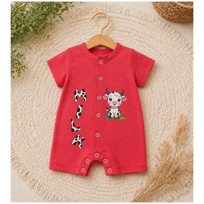 Salopeta de vara pentru bebelusi, corai, milky bp6