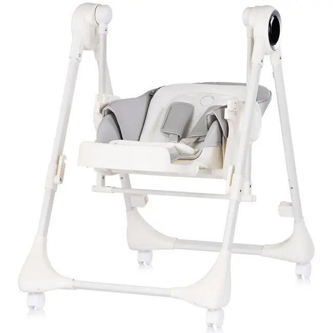 Scaun de masa si leagan electric Chipolino Master Class 2 in 1 cashmere HUBSTHMA02602CA