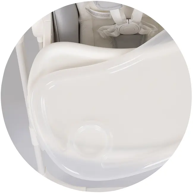 Scaun de masa si leagan electric Chipolino Master Class 2 in 1 cashmere HUBSTHMA02602CA