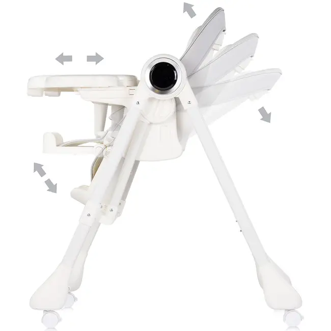 Scaun de masa si leagan electric Chipolino Master Class 2 in 1 cashmere HUBSTHMA02602CA