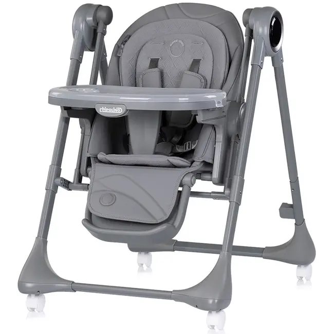 Scaun de masa si leagan electric Chipolino Master Class 2 in 1 charcoal HUBSTHMA02601CH