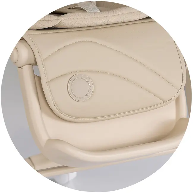 Scaun de masa si leagan electric Chipolino Master Class 2 in 1 latte HUBSTHMA02603LA