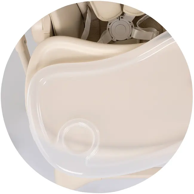 Scaun de masa si leagan electric Chipolino Master Class 2 in 1 latte HUBSTHMA02603LA