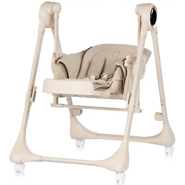 Scaun de masa si leagan electric Chipolino Master Class 2 in 1 latte HUBSTHMA02603LA