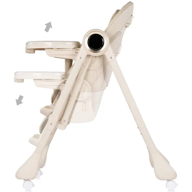 Scaun de masa si leagan electric Chipolino Master Class 2 in 1 latte HUBSTHMA02603LA