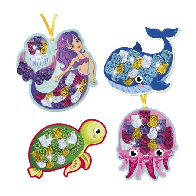 Set creativ cu folii de transfer - creaturi marine