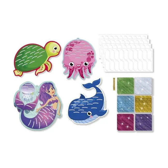 Set creativ cu folii de transfer - creaturi marine