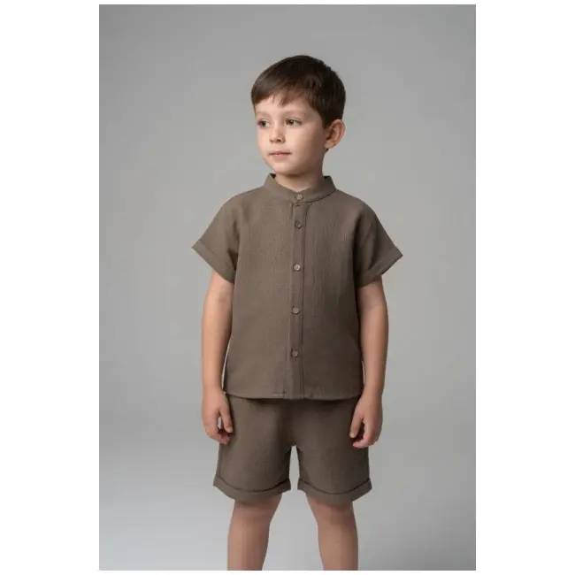 Set pentru baieti minaminokids, maro bka26209-1