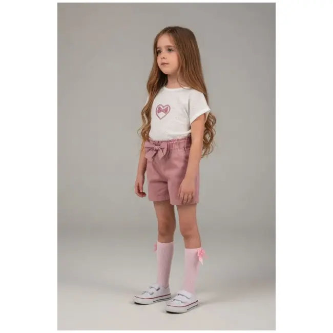 Set pentru fetite pampalkids cu pantaloni scurti bm6396-1