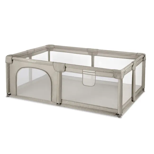 Tarc Pliabil Copii Kidwell Fanko 120x180 Cm Beige, Pentru Joaca Extinsa, Mai Mult Loc, 0,  6 Ani Pjbkomofan02a2