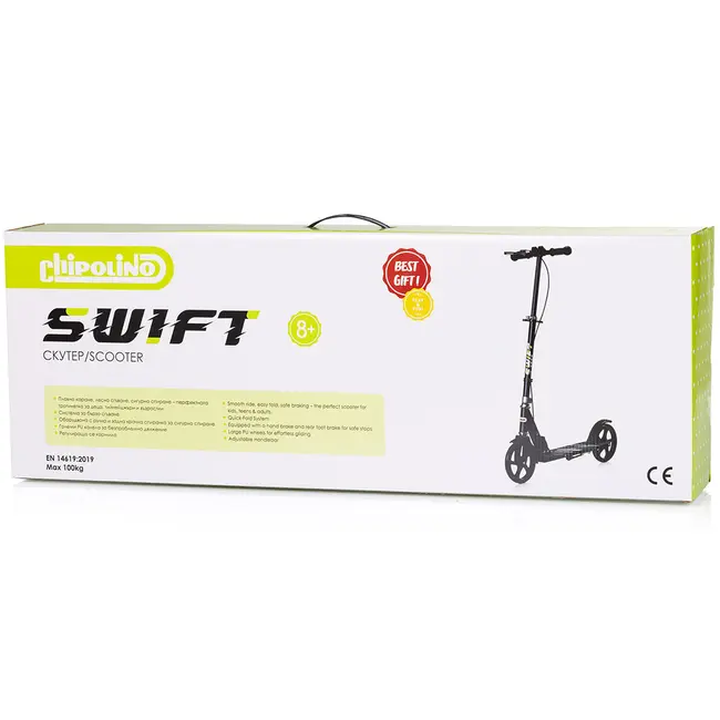 Trotineta Chipolino Swift black HUBDSSWI0261BK