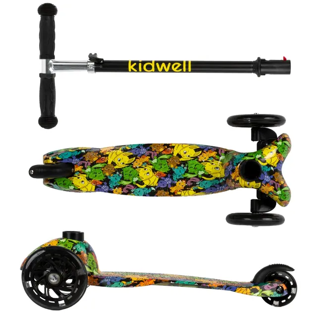 Trotineta Copii, Reglabila, Roti Luminoase, Uno Orbitail, 3+ Ani, Pana La 25 Kg, Kidwell Pjbhubauno02a5