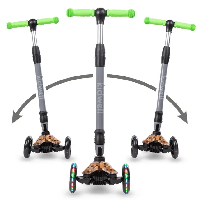 Trotineta Copii Pliabila, Reglabila, Roti Luminoase, Vento Game, 3+ Ani, Pana La 50 Kg, Kidwell Pjbhubaven01a4