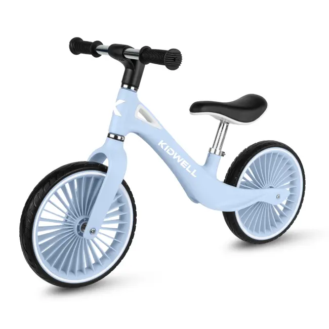 Bicicleta De Echilibru Fara Pedale Pentru Copii, Kidwell Nix Blue Aura, 3.05 Kg, Roti Pu 29 Cm, Reglabila, 80,  120 Cm, Max. 30 Kg Pjbrobinix06a0