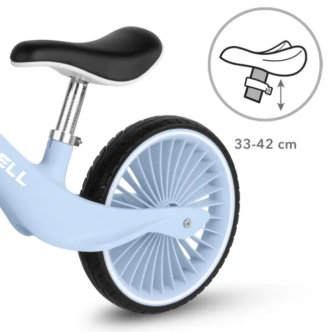Bicicleta De Echilibru Fara Pedale Pentru Copii, Kidwell Nix Blue Aura, 3.05 Kg, Roti Pu 29 Cm, Reglabila, 80,  120 Cm, Max. 30 Kg Pjbrobinix06a0
