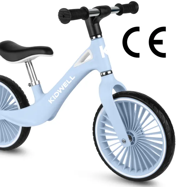 Bicicleta De Echilibru Fara Pedale Pentru Copii, Kidwell Nix Blue Aura, 3.05 Kg, Roti Pu 29 Cm, Reglabila, 80,  120 Cm, Max. 30 Kg Pjbrobinix06a0