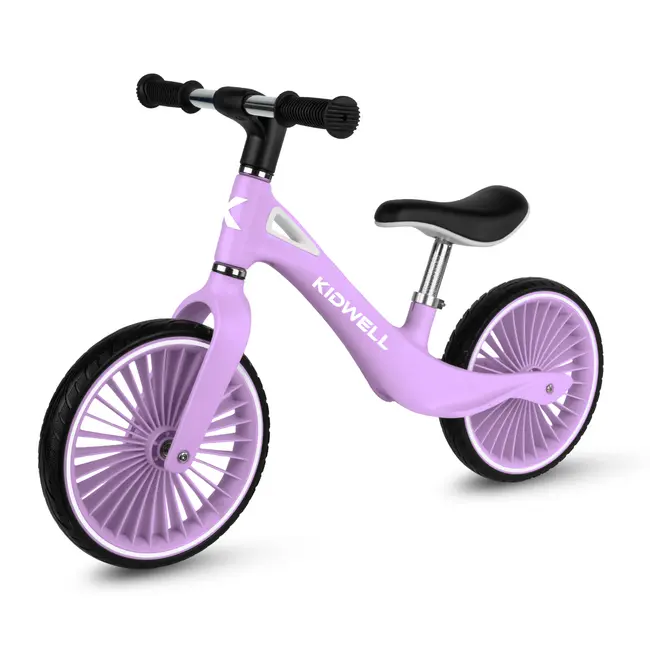 Bicicleta De Echilibru Fara Pedale Pentru Copii, Kidwell Nix Lavender, 3.05 Kg, Roti Pu 29 Cm, Reglabila, 80,  120 Cm, Max. 30 Kg Pjbrobinix05a0