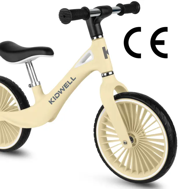 Bicicleta De Echilibru Fara Pedale Pentru Copii, Kidwell Nix Yellow, 3.05 Kg, Roti Pu 29 Cm, Reglabila, 80,  120 Cm, Max. 30 Kg Pjbrobinix08a0