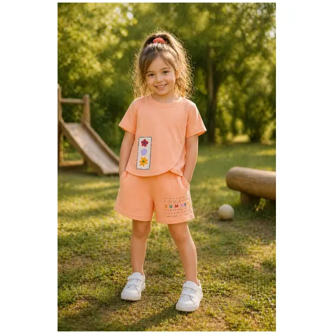 Compleu pentru fetite, din bumbac, comix by26y106-1