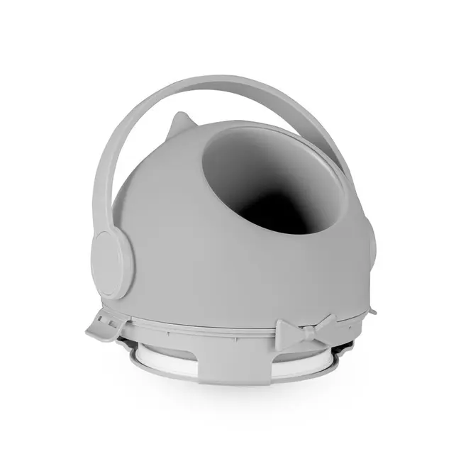 Cos pentru scutece, Lionelo, Capacitate 10 l, Sistem etans impotriva mirosurilor, Compatibil cu saci universali, Operare cu o mana, Gri BYNLOC-PUREBIN_GREY