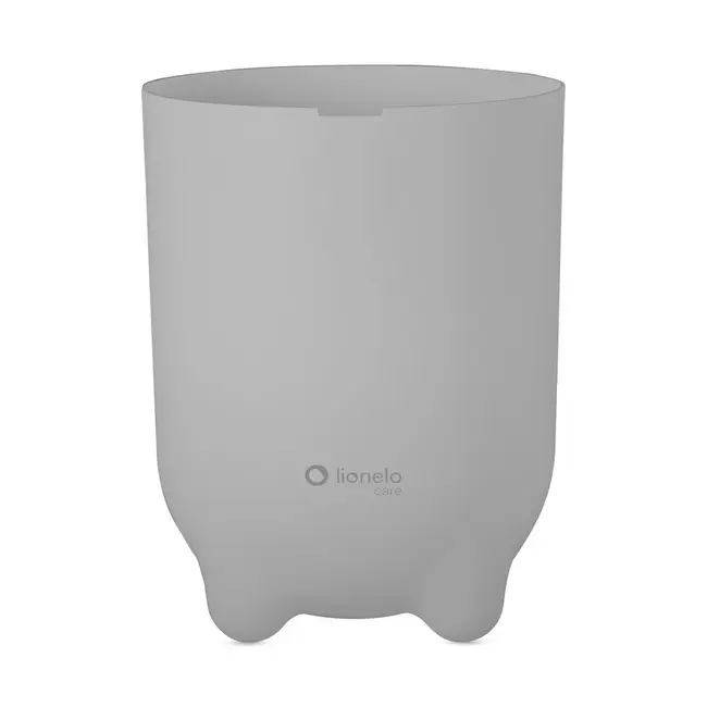 Cos pentru scutece, Lionelo, Capacitate 10 l, Sistem etans impotriva mirosurilor, Compatibil cu saci universali, Operare cu o mana, Gri BYNLOC-PUREBIN_GREY