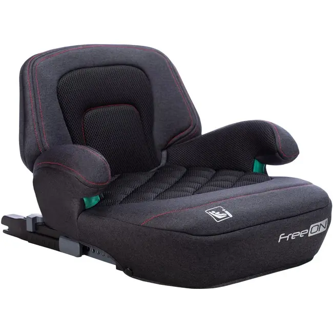 Inaltator auto, FreeOn, Cosmo Plus I-Size, Cu isofix, Cu spatar inaltat si cotiere, Potrivit pentru copiii intre 125 si 150 cm sau intre 25 si 36 Kg, Conform cu standardul european de securitate ECE R129, negru BYN48686