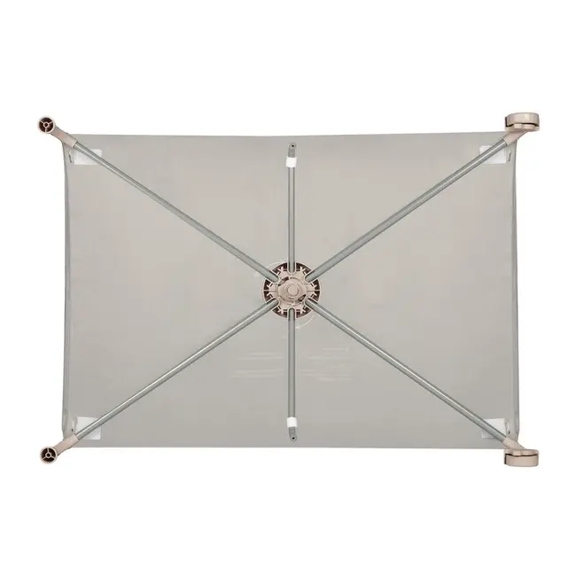 Patut pliant, Lionelo, Amelie, Cu intrare laterala, 100.5&times;70.5 cm, Include salteluta, roti, geanta pentru transport, Constructie usoara- 7 kg, Cadru stabil din otel, Bej BYNLO-AMELIE_BEIGE_SAND