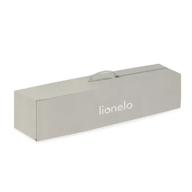 Patut pliant, Lionelo, Amelie, Cu intrare laterala, 100.5&times;70.5 cm, Include salteluta, roti, geanta pentru transport, Constructie usoara- 7 kg, Cadru stabil din otel, Bej BYNLO-AMELIE_BEIGE_SAND