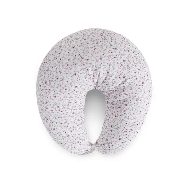 Perna pentru alaptat, Ceba Baby, Husa detasabila din bumbac, Cu puf siliconizat, 150x60x37 cm, Oeko-Tex Standard 100, Basic Forget-me-not BYNW-709-000-745